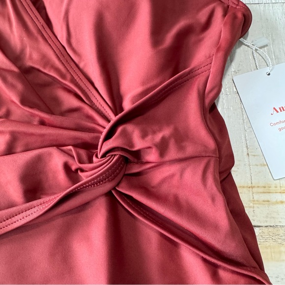 Andie Swim the Capri One Piece Swimsuit NWT size‎ XS in Truffle Twist Waist - Picture 3 of 12